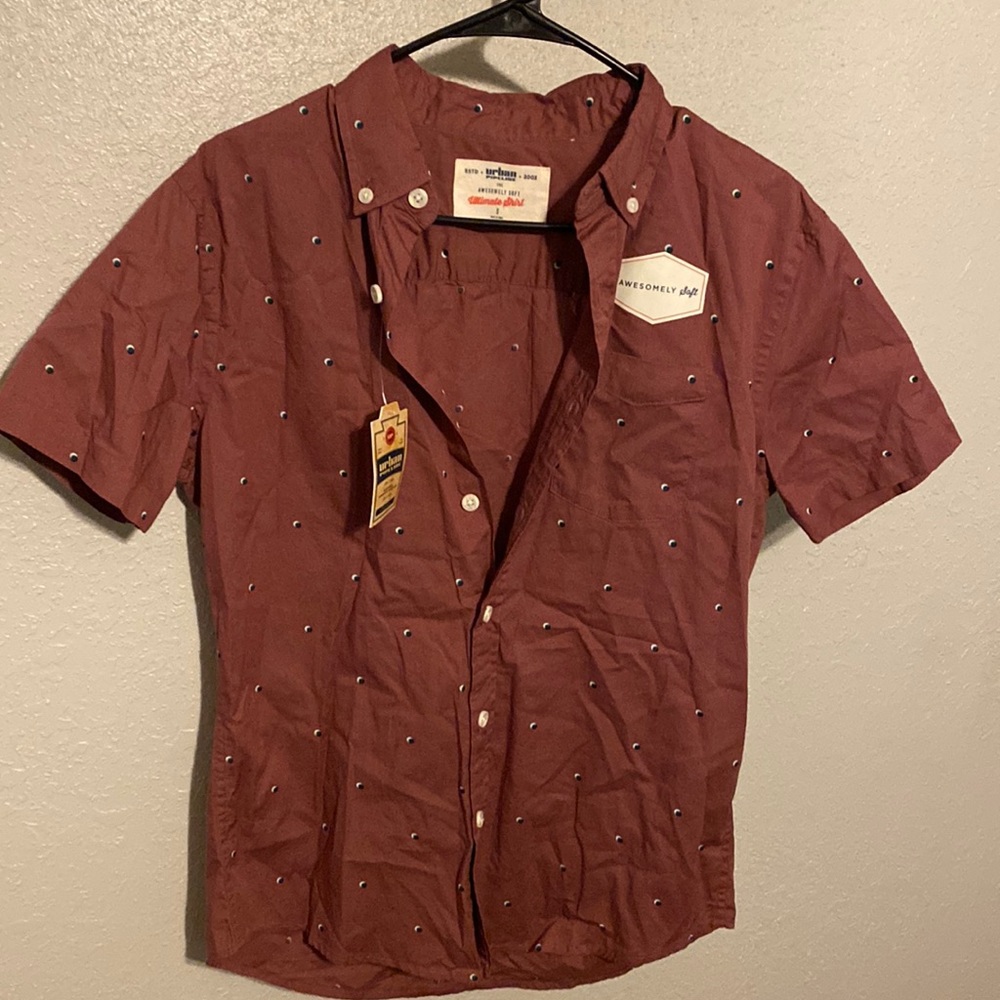 Boys Button Down Collared Shirt